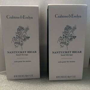 NIB 2X Crabtree & Evelyn Nantucket Briar Hand Therapy Cream 100g 3.5 oz